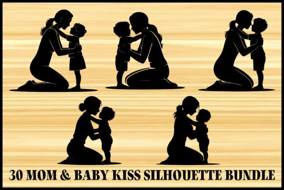 30 Mom Baby Kiss Silhouette Bundle Review