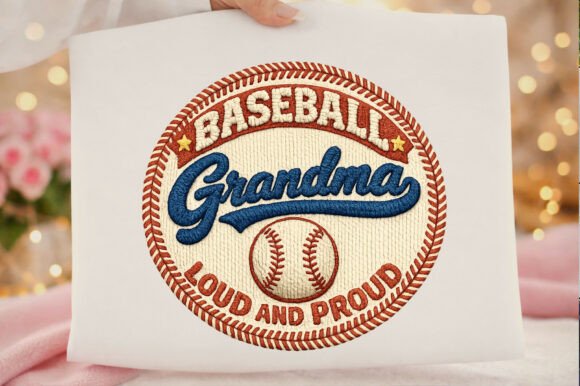 Baseball Grandma Vintage PNG: An Embroidery Review
