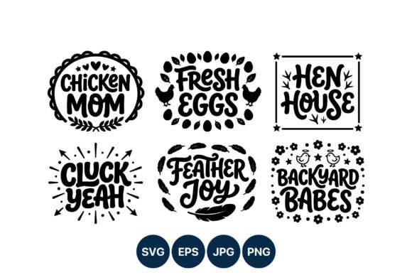 Chicken Mom Fresh Eggs Hen House Vector Review