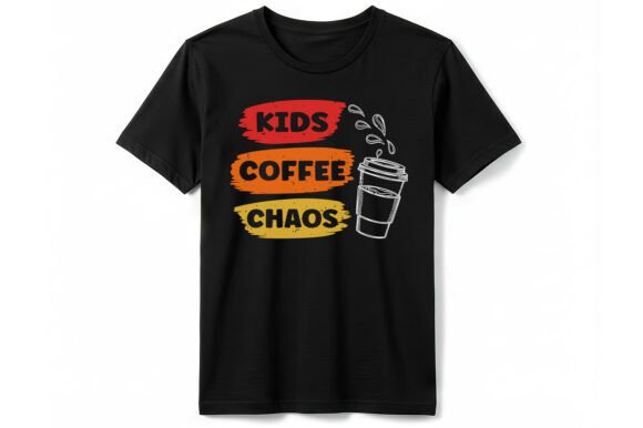 Funny Kids Coffee Chaos T-Shirt: An Embroidery Review