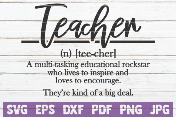 Teacher Definition Cut File: An Embroidery Review
